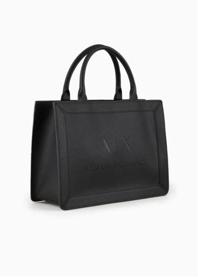 BORSA TOTE QUADRATA CON DOPPI MANICI