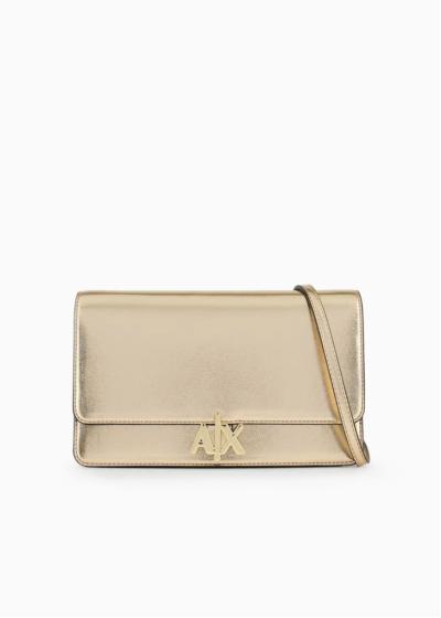 BORSA CLUTCH METAL CON LOGO