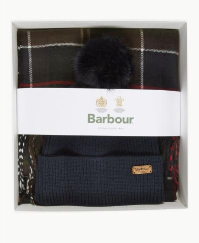 Set regalo Barbour Berretto Dover & Sciarpa Hailes