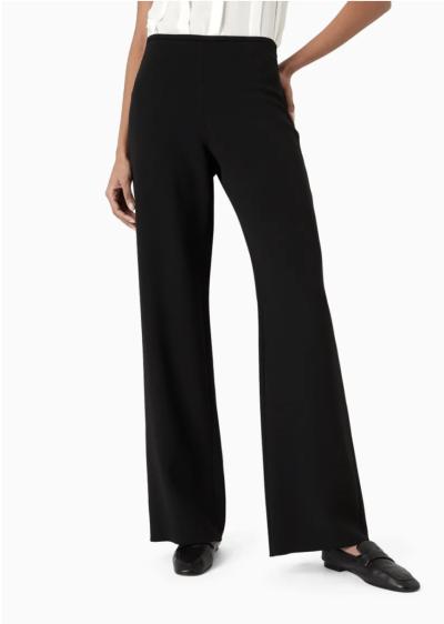 Pantaloni palazzo in cady crepe