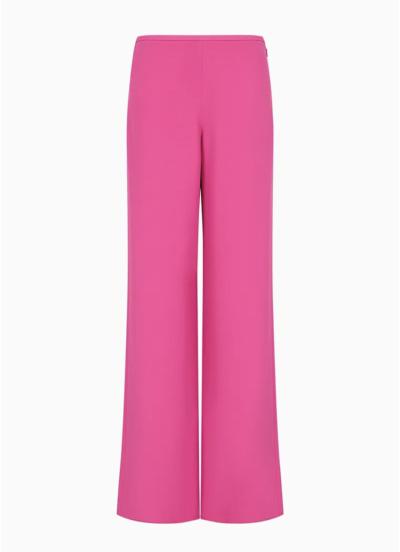 Pantaloni palazzo in cady crepe