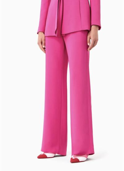 Pantaloni palazzo in cady crepe