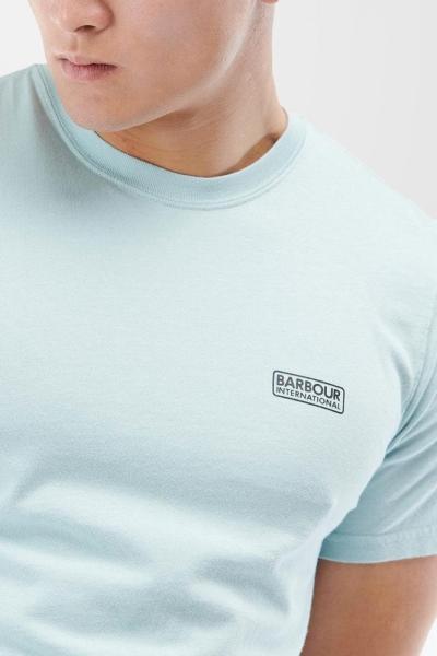 Pastel Blue Small Logo Slim Fit T-Shirt