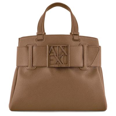 Borsa a spalla grande con dettaglio logo ASV