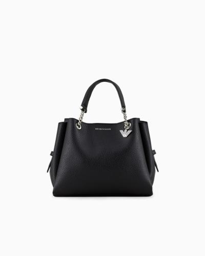 Borsa a mano effetto palmellato con charm aquila