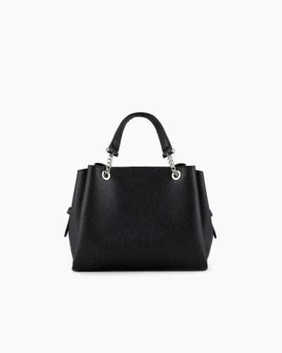 Borsa a mano effetto palmellato con charm aquila