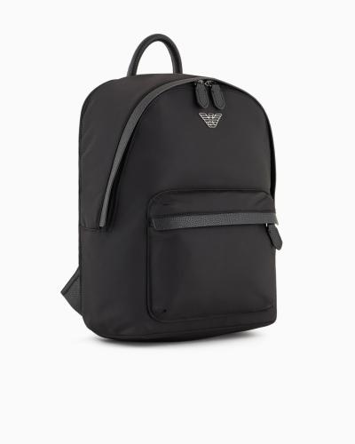 Zaino in nylon riciclato con placchetta aquila ASV