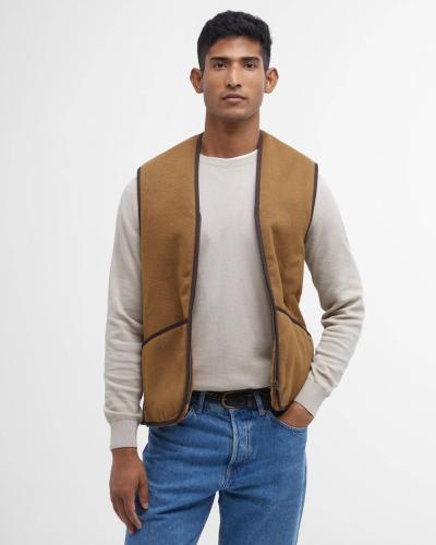 Gilet/fodera in pile caldo con cerniera