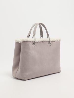 Borsa donna Emporio Armani MyEA in pelle scamosciata cruelty-free 