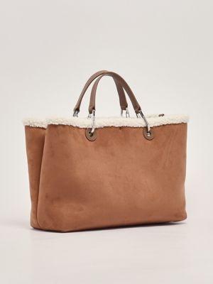 Borsa donna Emporio Armani MyEA in pelle scamosciata cruelty-free