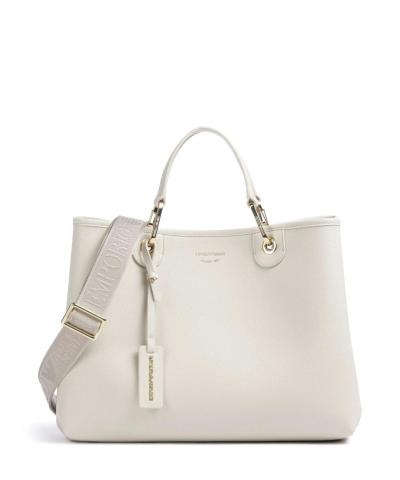 My EA Borsa a mano pelle sintetica avorio