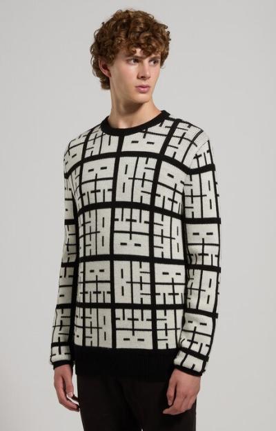 Maglia uomo logo all-over