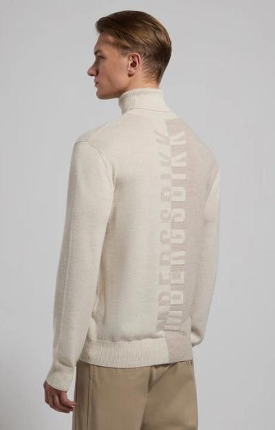 Maglia dolcevita da uomo logo spezzato