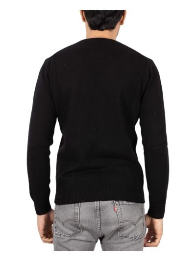 Maglia girocollo manica lunga cashmere