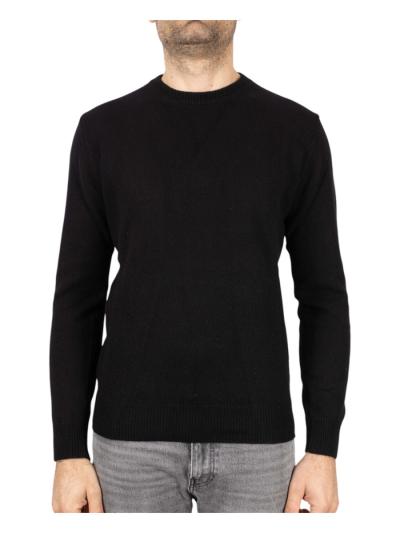 Maglia girocollo manica lunga cashmere