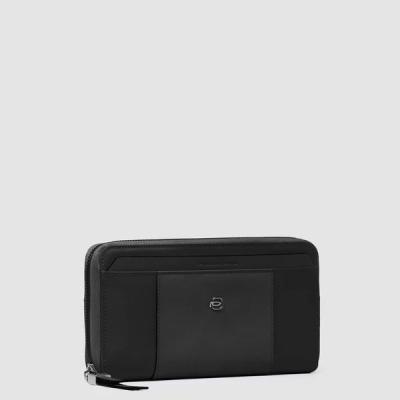 Portafoglio da donna grande con zip