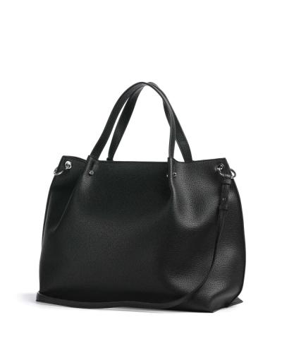 Mila L Borsa shopper pelle sintetica nero