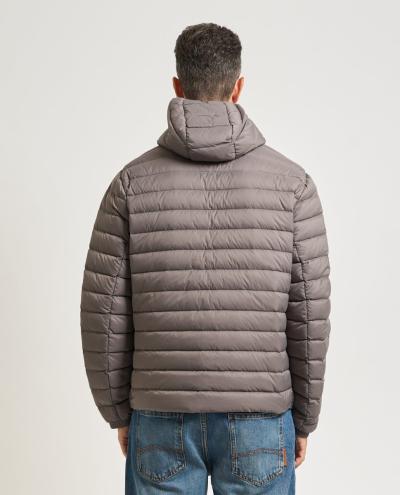 Piumino fullzip con cappuccio