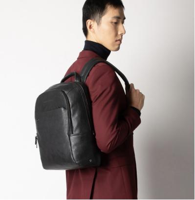 Zaino in pelle Piccolo porta pc 14