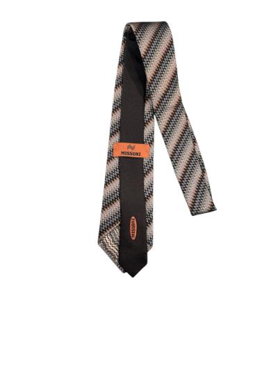 Cravatta in seta zig zag