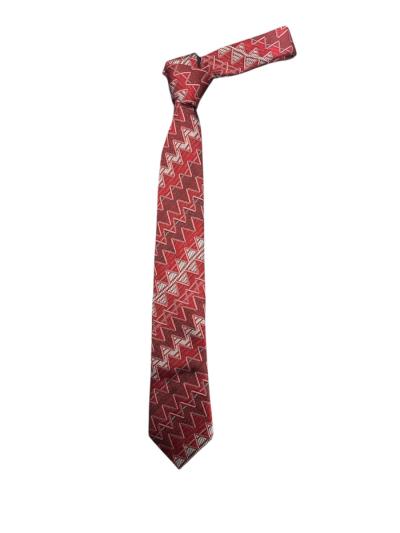 Cravatta in seta zig zag