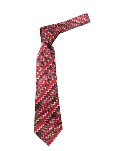 Cravatta in seta zig zag