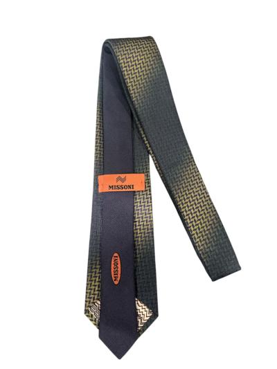 Cravatta in seta zig zag