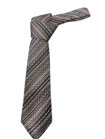 Cravatta in seta con fodera a contrasto