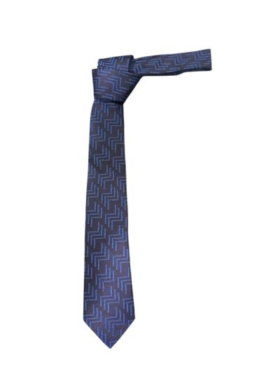 Cravatta in seta zig zag