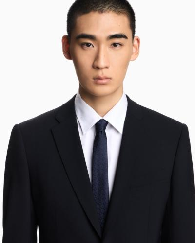 Cravatta jacquard con logo