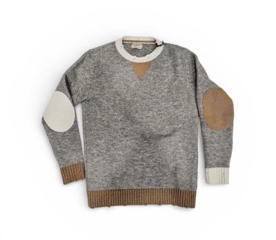 Maglione bob best in lana regular con bordatura in contrasto