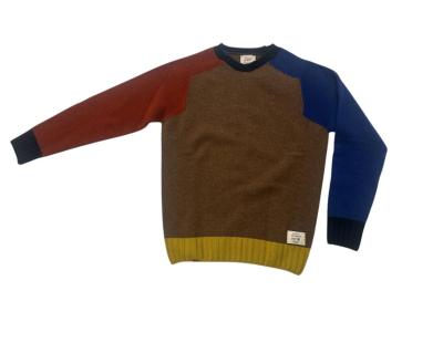 MAGLIONE BOB STINKY IN LANA CON BORDATURA IN CONTRASTO