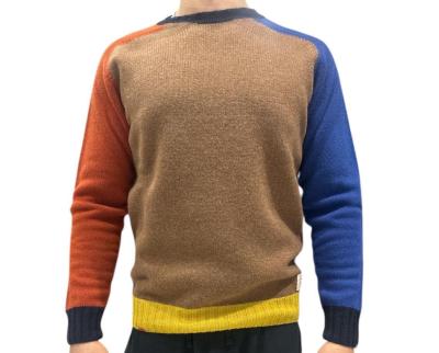 MAGLIONE BOB STINKY IN LANA CON BORDATURA IN CONTRASTO