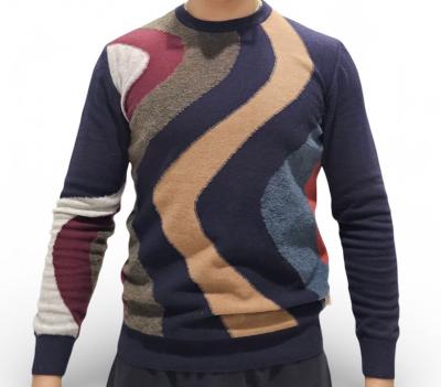 Maglione bob in lana multicolore