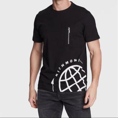 RICHMOND T-SHIRT MANSAN CON TASCHINO E GRAFICA 