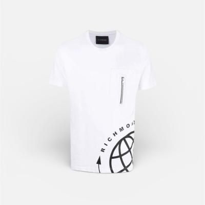 RICHMOND T-SHIRT MANSAN CON TASCHINO E GRAFICA