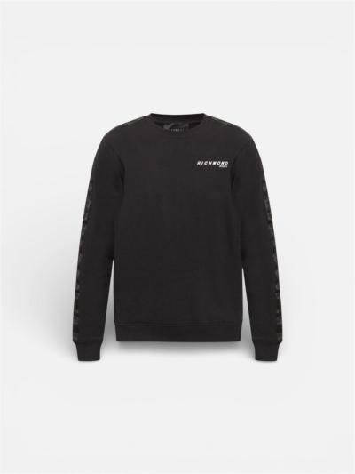 RICHMOND BRANCO FELPA UOMO SWEATSHIRT HOMEM JOCARD JOHN