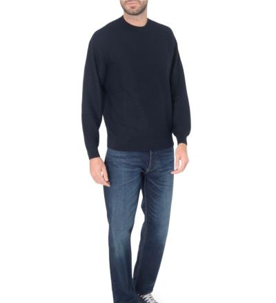 MAGLIONE A COLLO ALTO IN LANA VERGINE CON TRAMA MICROSTRUTTURA