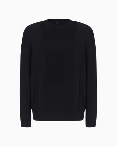 MAGLIA GIROCOLLO CON LAVORAZIONE JACQUARD