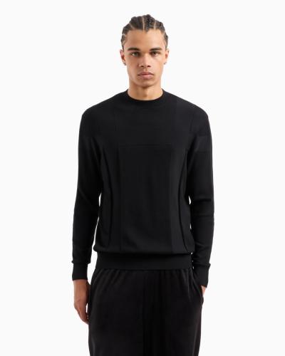 MAGLIA GIROCOLLO CON LAVORAZIONE JACQUARD