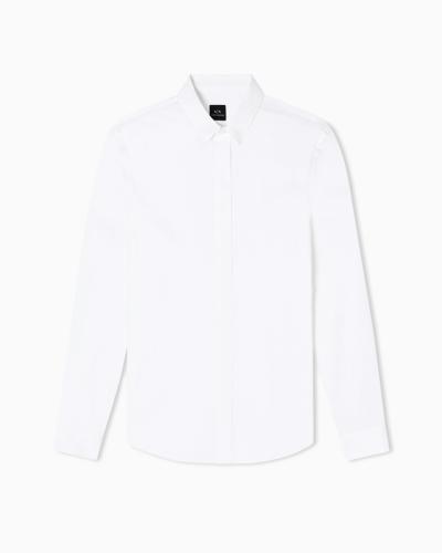 CAMICIA SLIM FIT IN SATIN STRETCH