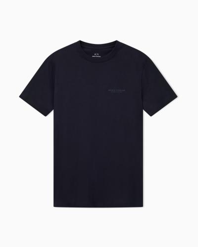 T-SHIRT REGULAR FIT CON LOGO BLU NAVY