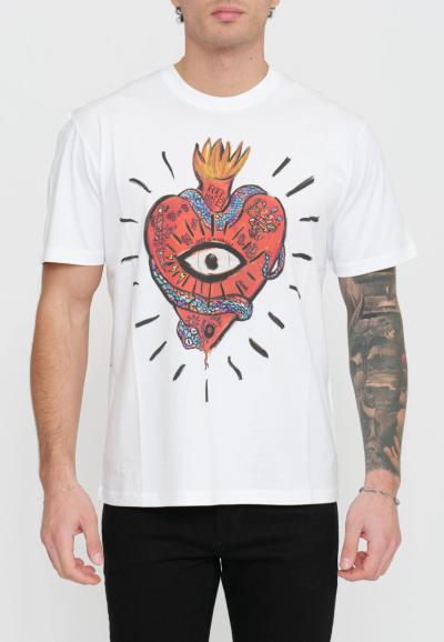 T-SHIRT UOMO JUST CAVALLI MAXI TATTO 