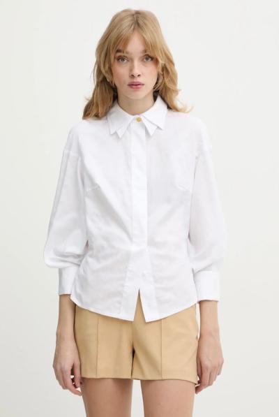 Camicia in cotone jacquard con gemelli