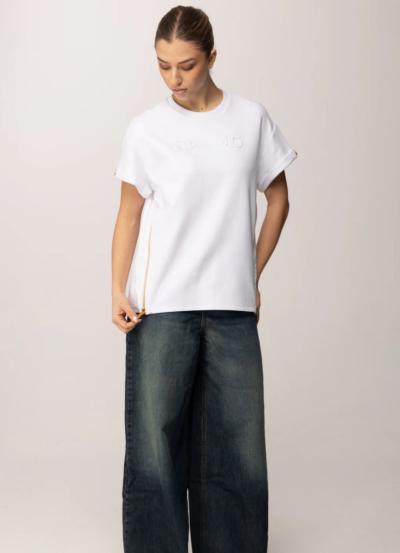 T-shirt donna con Logo Ricamato