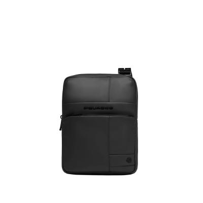 Borsello uomo porta iPad® in tessuto gommato