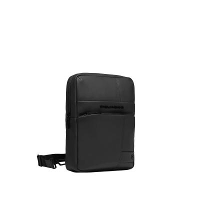 Borsello uomo porta iPad® in tessuto gommato