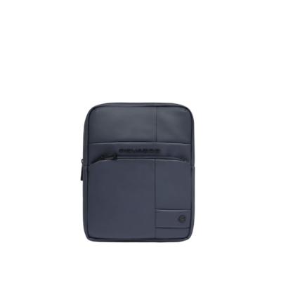 Borsello uomo porta iPad® in tessuto gommato