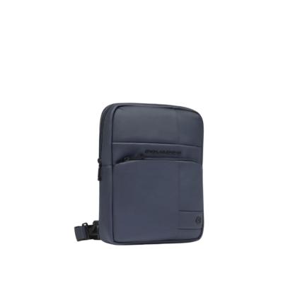 Borsello uomo porta iPad® in tessuto gommato