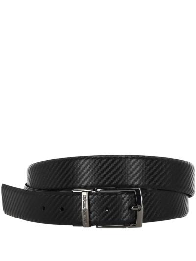 CINTURA REVERSIBILE IN PELLE MOTIVO A RILIEVO